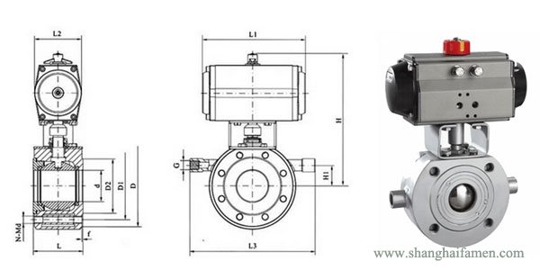 氣動(dòng)對(duì)夾式保溫球閥結(jié)構(gòu)圖